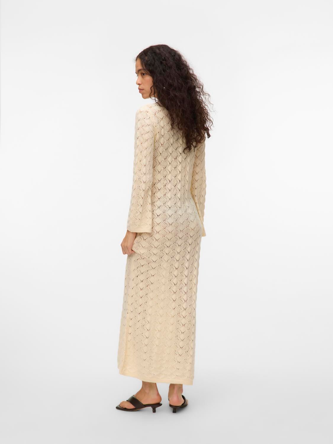 VMPAOLA Long Dress - Birch - VERO MODA & VILA Bergvik